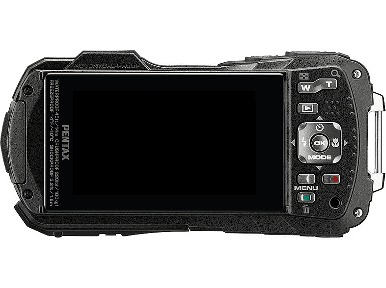 Cámara digital - Pentax WG-90, 16 megapixel, Negro
