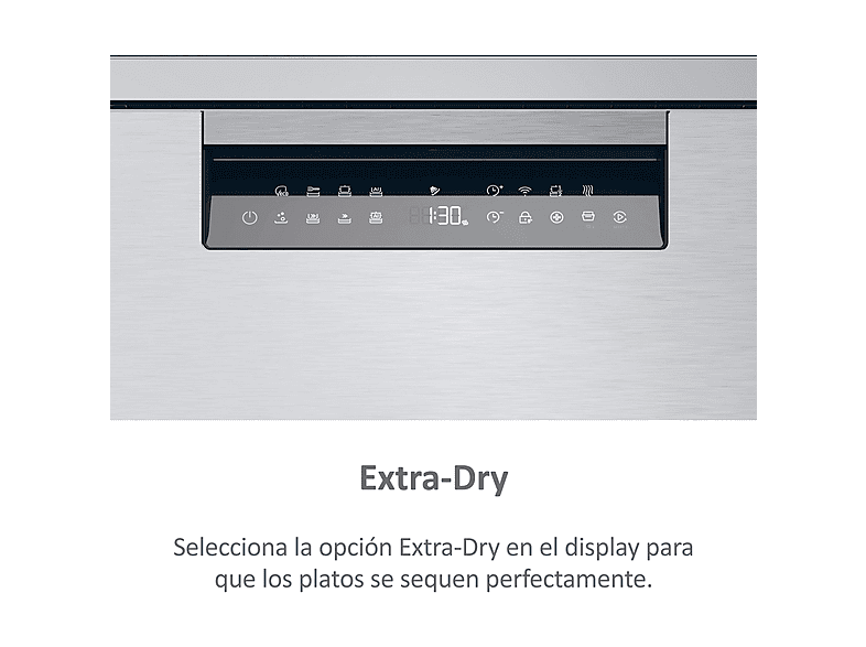 Lavavajillas libre instalación 45 cm - Haier XF1C3TB1FX, 11 servicios, 8 programas, 44,8 cm, Inox