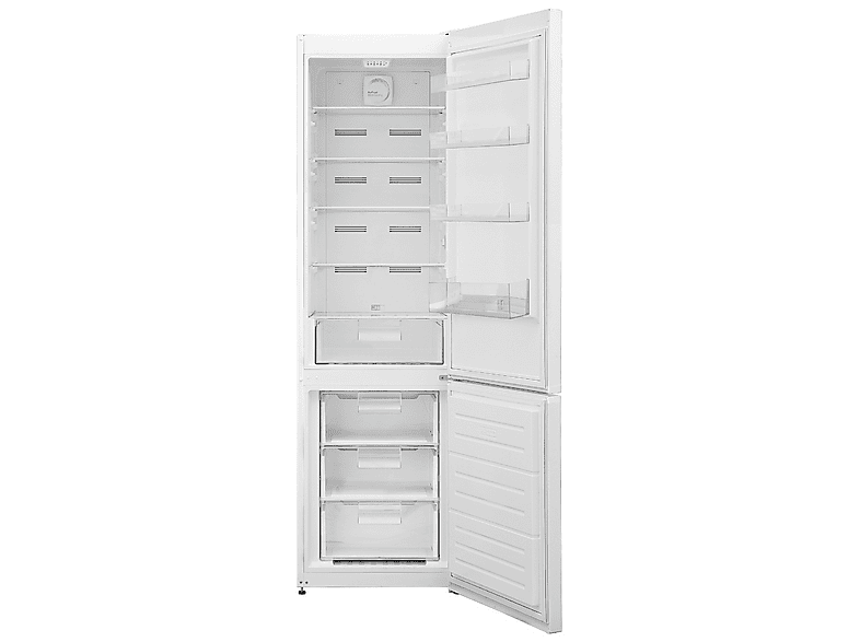 Frigorífico combi - Sauber SERIE 3-200WV, No Frost, Altura 201 cm, Capacidad 389 l, blanco