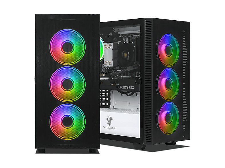 PC Gaming - Ankermann-PC Ryzen V3, AMD Ryzen 7 8700F, 16 GB RAM, 1 TB SSD, GeForce RTX™ 5070, Windows 11 Pro, negro