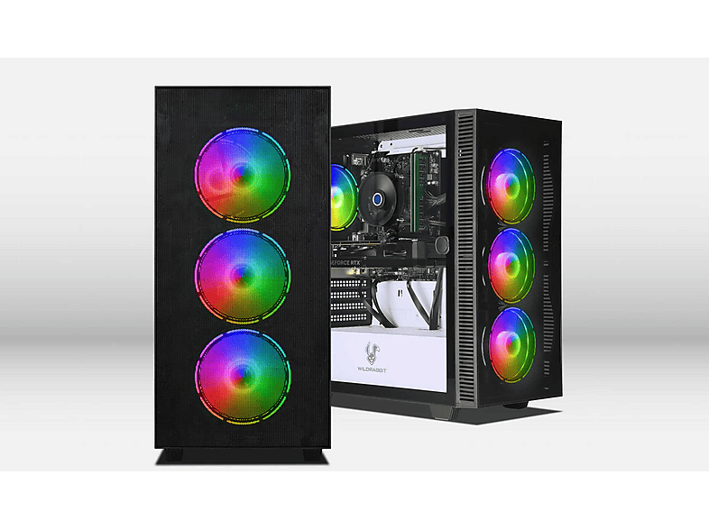 PC Gaming - Ankermann-PC V1, Intel Core i7-8700, 16 GB RAM, 480 GB SSD, GeForce RTX™ 5060, Windows 11 Pro, negro