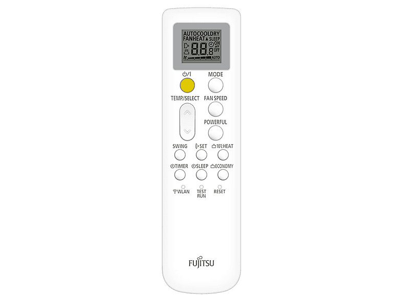 Aire acondicionado Split 2 x 1 - Fujitsu ASY25U2MI-KN 3NGF0140, 2150 fg/h, Función Inverter, Blanco