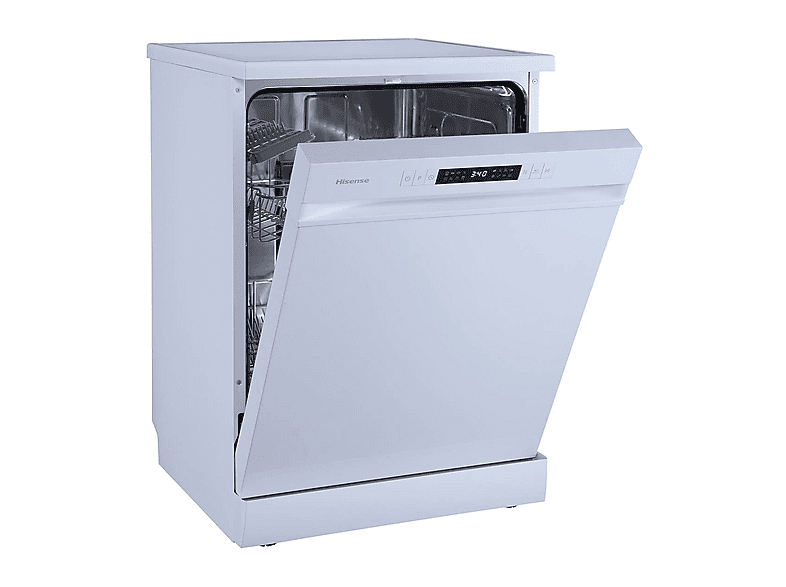Lavavajillas libre instalación 60 cm - Hisense HS622E10W, 13 servicios, 7 programas, 598 mm, Blanco