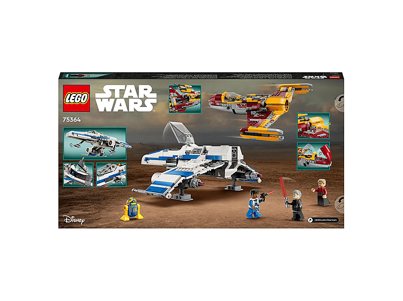 Juego de construcción - LEGO LEGO® Star Wars™ 75364 Ala-E de la Nueva República vs. Caza Estelar de Shin Hati (1056 piezas)