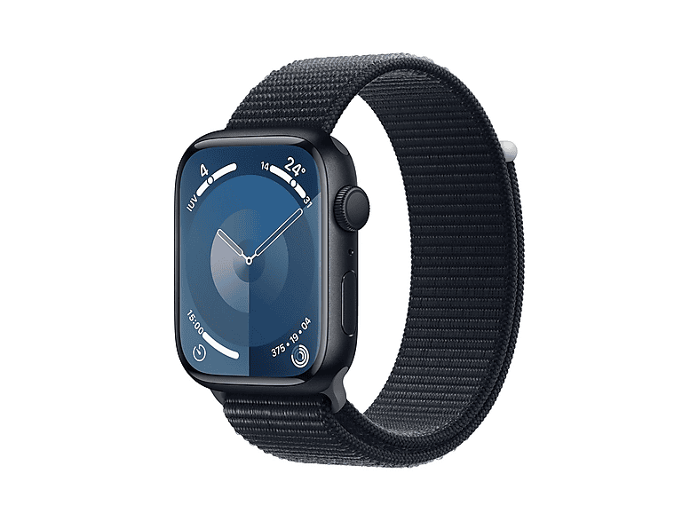 Smartwatch - Apple 1561464 A.WATCH S9 45 MI AL MI SL CEL-YPT, Talla única, Aluminio, Medianoche