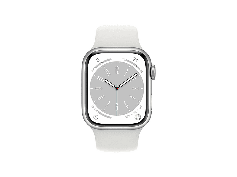 Smartwatch - Apple 1540054 APPLE WATCH S8 41 SIL AL WT SP GPS., Talla única, Aluminio, Plata