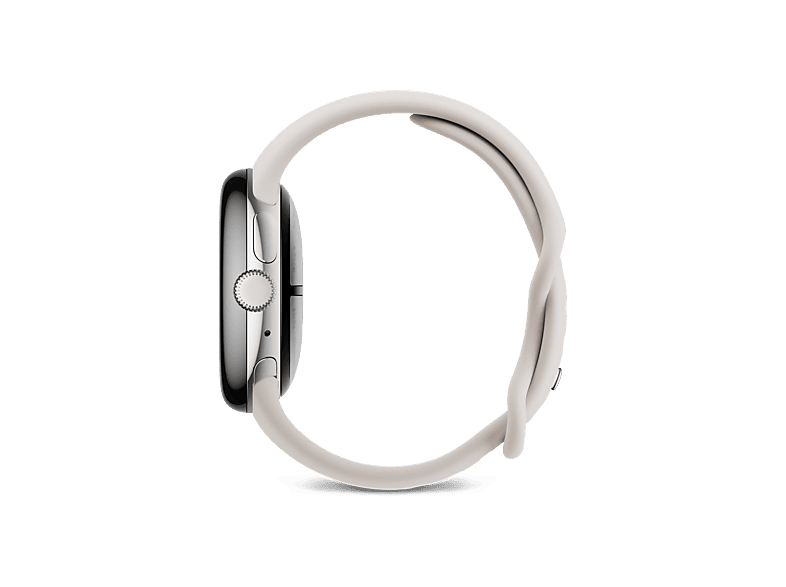Smartwatch - Google PIXEL WATCH 3 41MM SILVER, S-L, Aluminio 100% reciclado, Porcelana