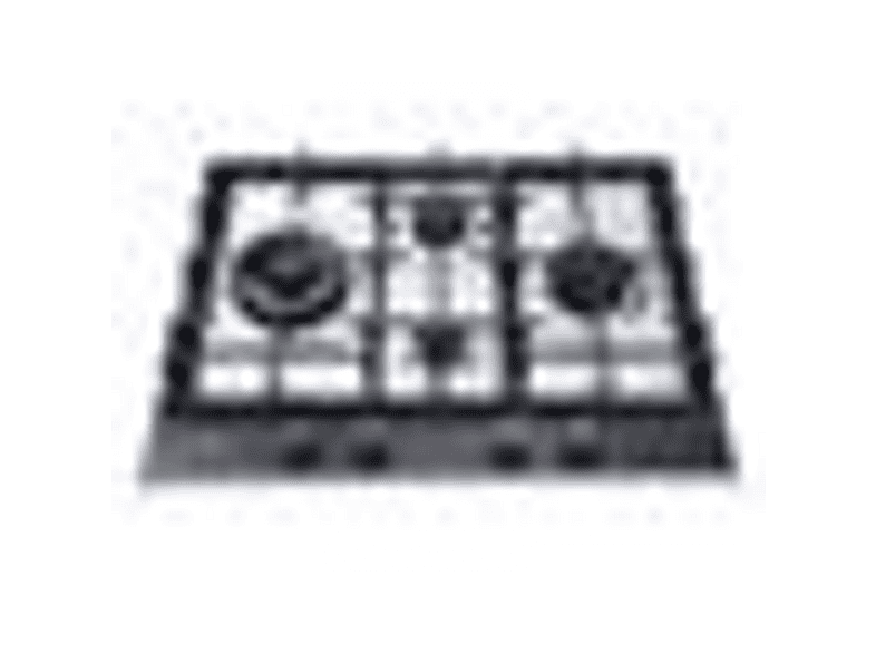 Placa de gas - Smeg HAHG6D5TX, 4 zonas, Gas NaturalGas ButanoGas Propano, 65 cm, Negro