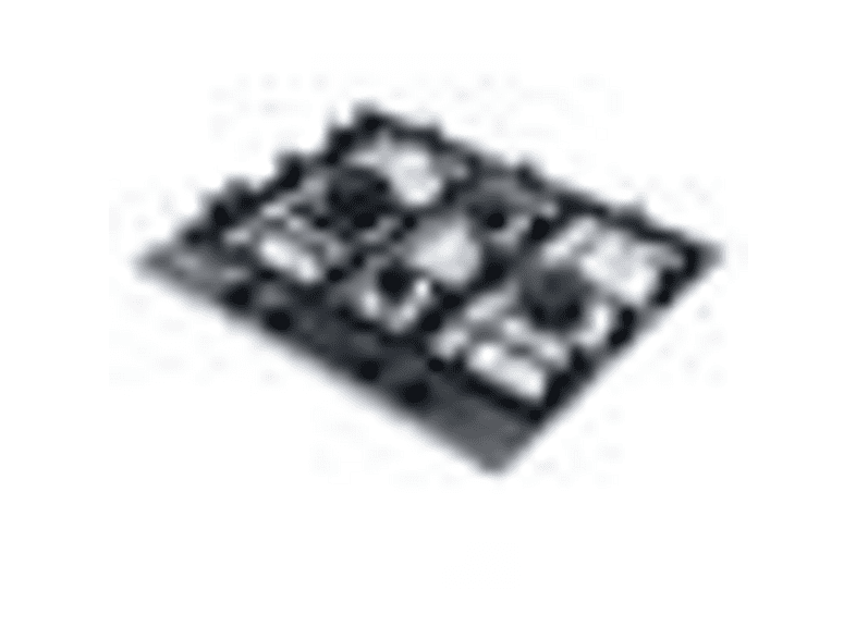 Placa de gas - Smeg HAHG6D5TX, 4 zonas, Gas NaturalGas ButanoGas Propano, 65 cm, Negro