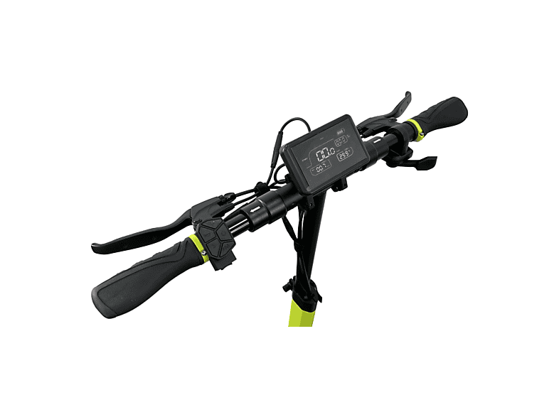 Patinete eléctrico - Mascooter S4, Pot. máx. 1200 W, Carga máx. 120 kg, 25 km autonomía, 7800 mAh, Negro-lima