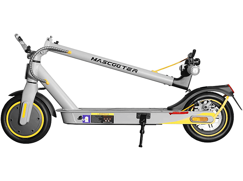 Patinete eléctrico - Mascooter S1 Reckeless, Pot. máx. 600 W, Carga máx. 100 kg, 20 km autonomía, 5200 mAh, Grey