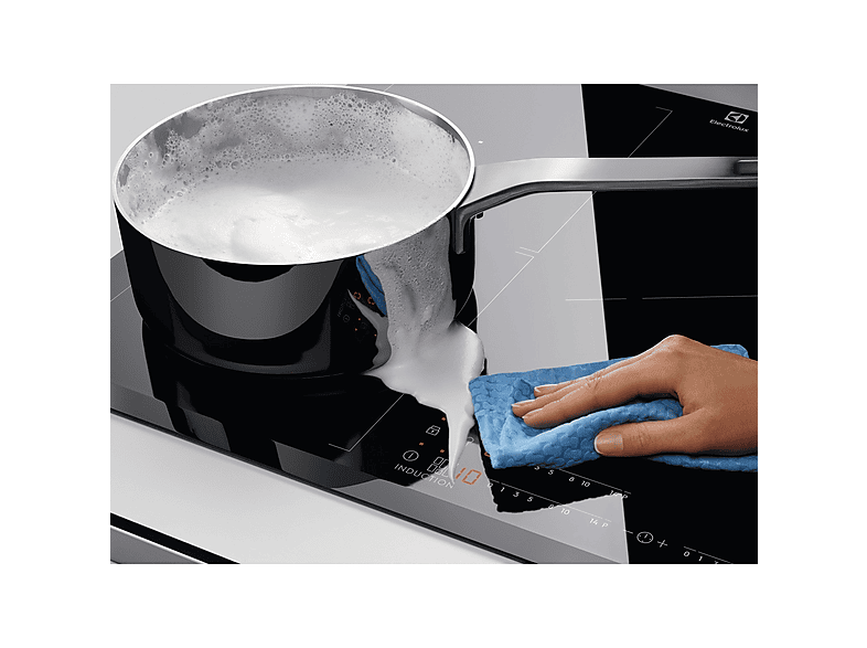 Placa de gas - Electrolux EGG7536K, 5 zonas, 74 cm, Negro