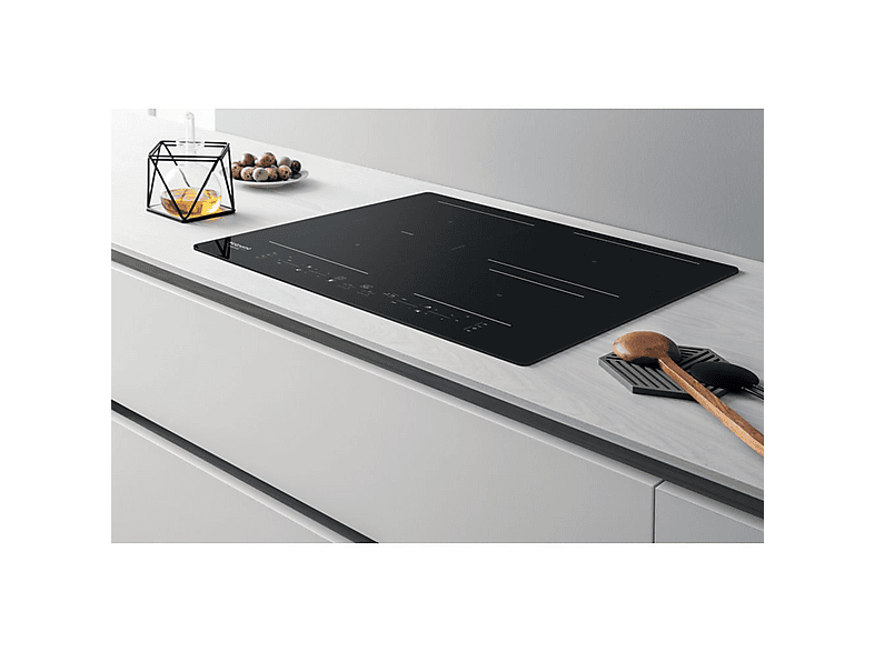 Placa de inducción - Hotpoint 528, 4 zona(s) zonas, 590 mm, Black