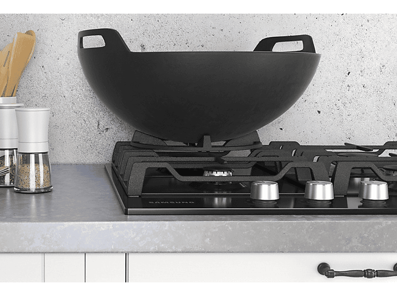 Placa de gas - Samsung NA64H3010AK, 4 zonas, 60 cm, Negro