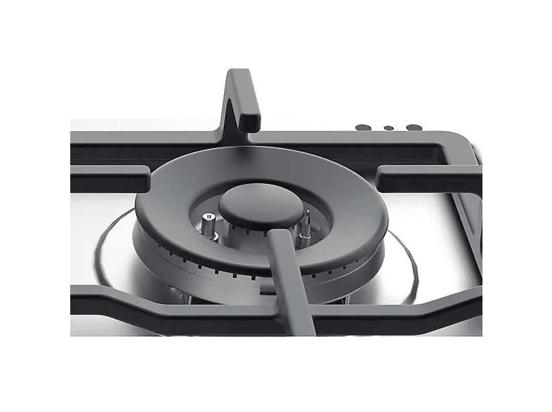 Placa de gas - Whirlpool TGML 661 IX R, 4 zonas, 58 cm, Acero inoxidable