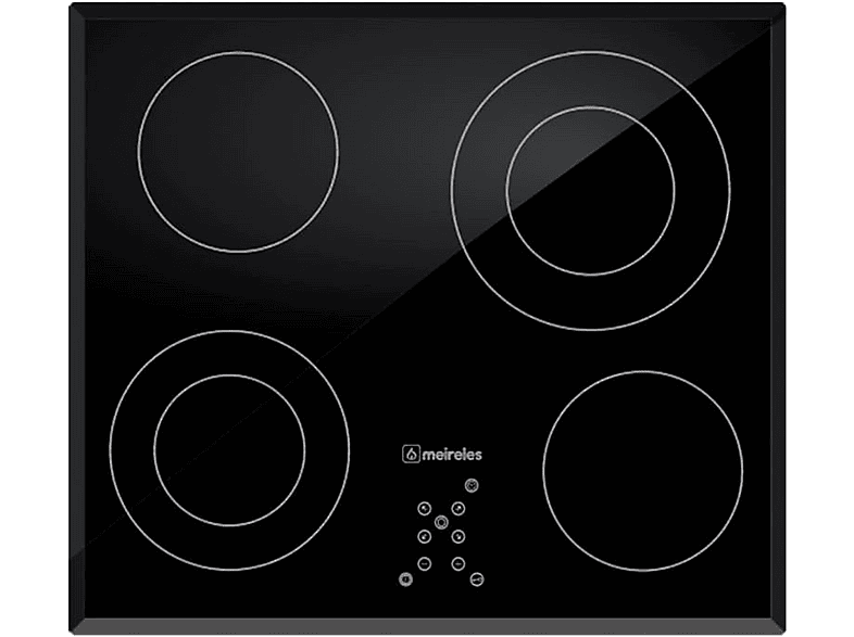 Placa de inducción - Meireles MV 1613, 3 zonas, 59 cm, Negro