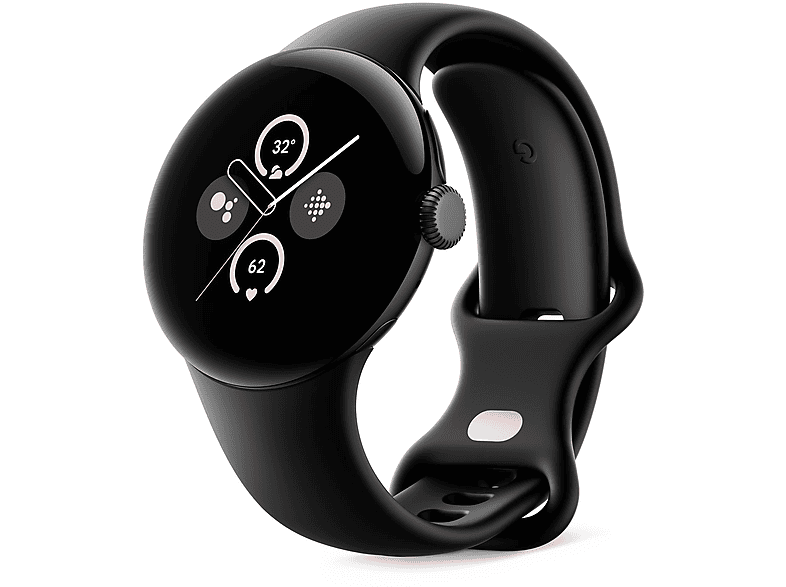 Smartwatch - Google Pixel Watch 2, S/L, Aluminio, Negro