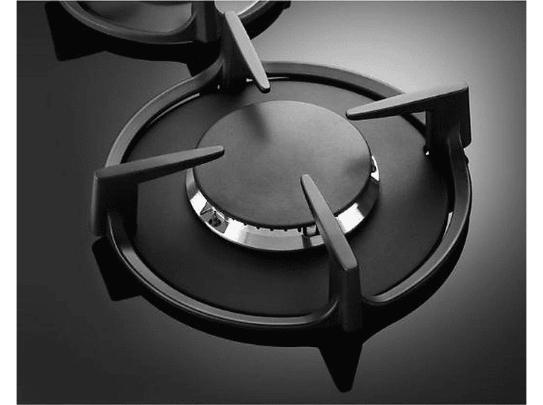 Placa de gas - Electrolux EGG6407K, 4 zonas, 590 mm, Negro
