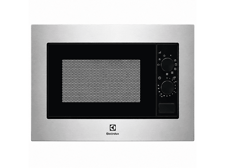 Microondas integrable - Electrolux 947608883, 1200 W, 6 potencia, 20 l, inox, gris