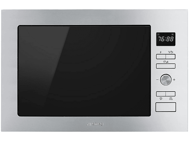 Microondas integrable - Smeg FMI425X, 900 W, 25 l, Acero