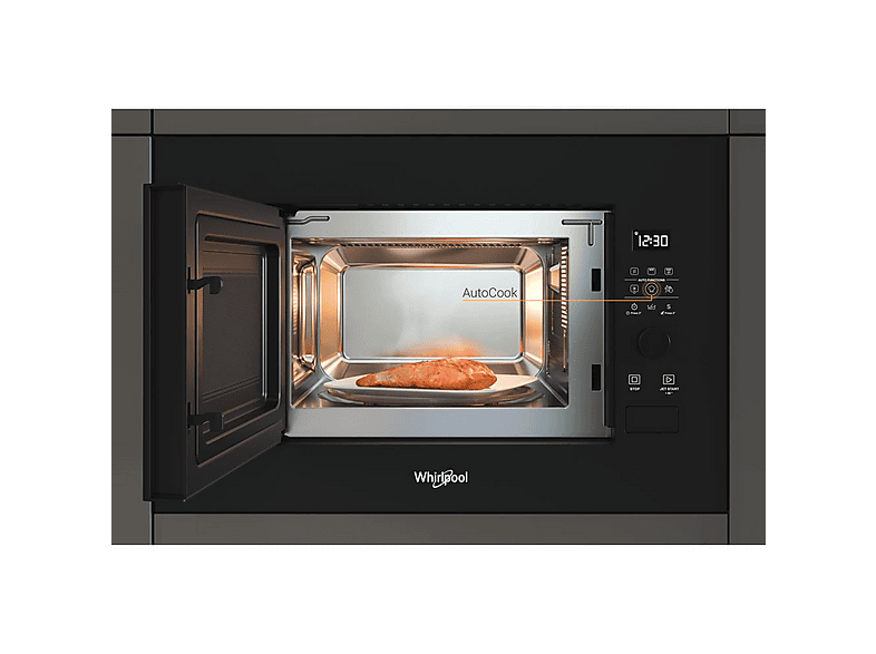 Microondas integrable - Whirlpool WMF200G NB, 1200 W, 6 potencia, 20 l, Negro