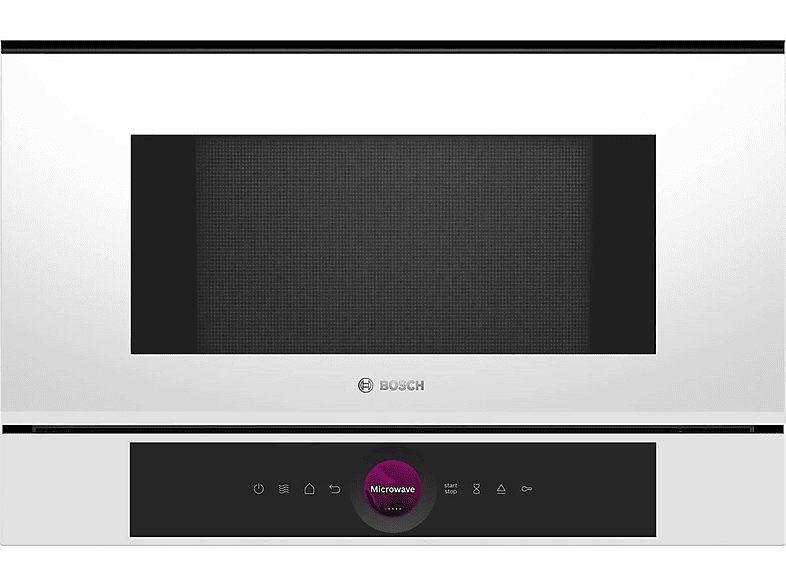 Microondas - Bosch BFL7221W1, 1,220 W, 5 niveles potencia, 21 l, White