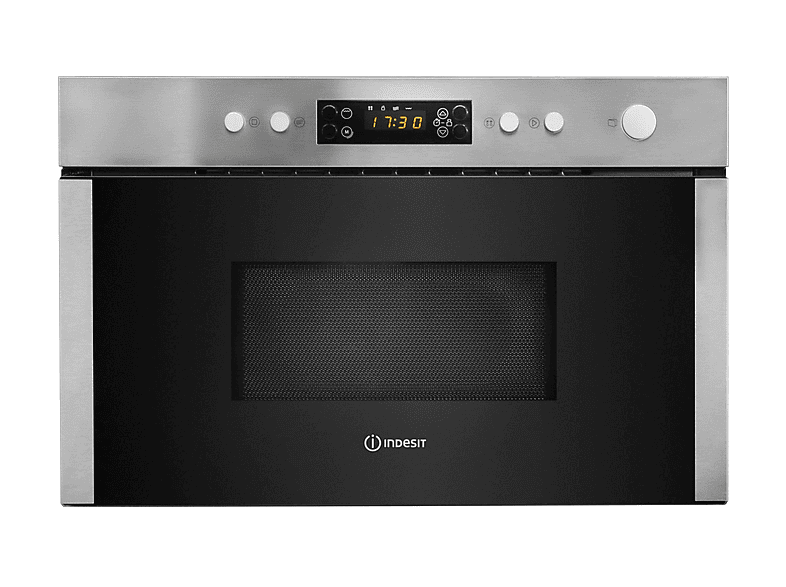 Microondas - Indesit MWI 6211 IX, 1300 W, 4 potencia, 22 l, Grey