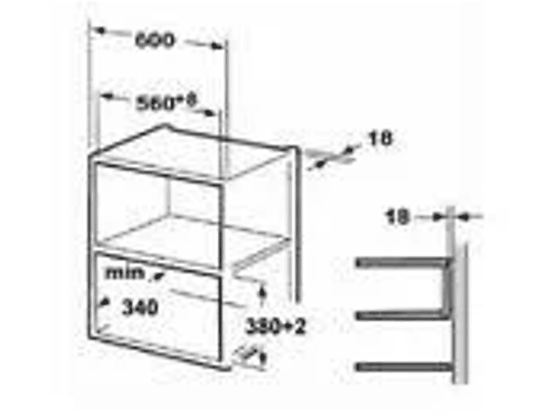 Microondas - Fagor 3MWB-20CEGB, 1 kW, 5 potencia, 20 l