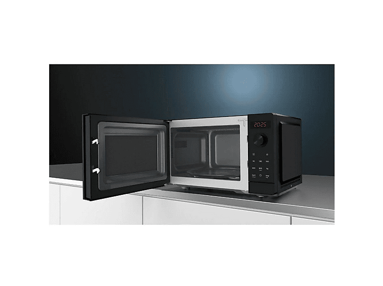 Microondas libre instalación - Siemens FF023LMB2, 800 W, 5 potencia, 20 l, Negro