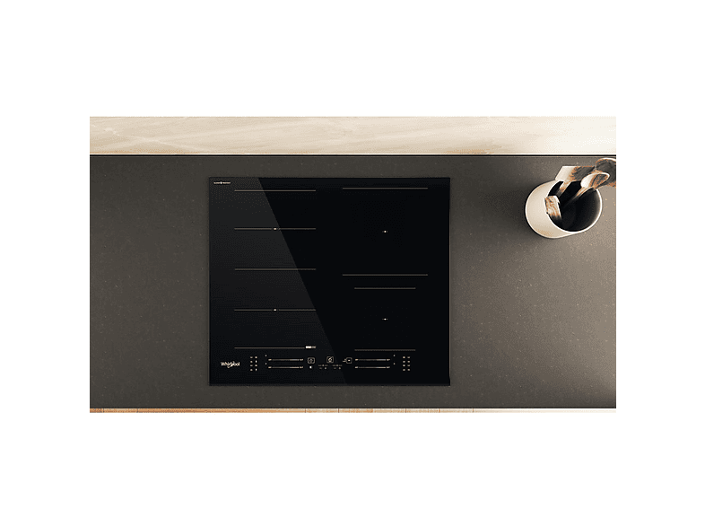 Placa de inducción - Whirlpool WF S5060 CPBF, 4 zona(s) zonas, 590 mm, Black