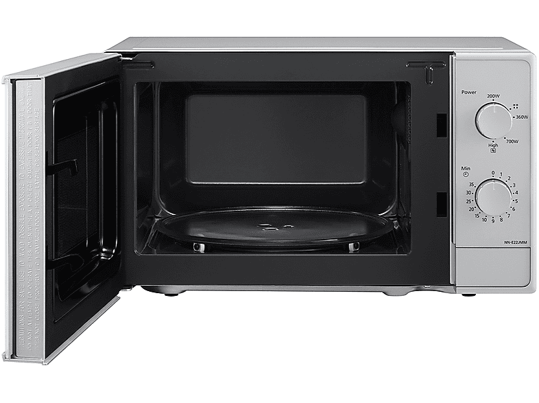 Microondas libre instalación - Panasonic NN-E22JMMEPG, 800 W, 5 potencia, 20 l, Gris