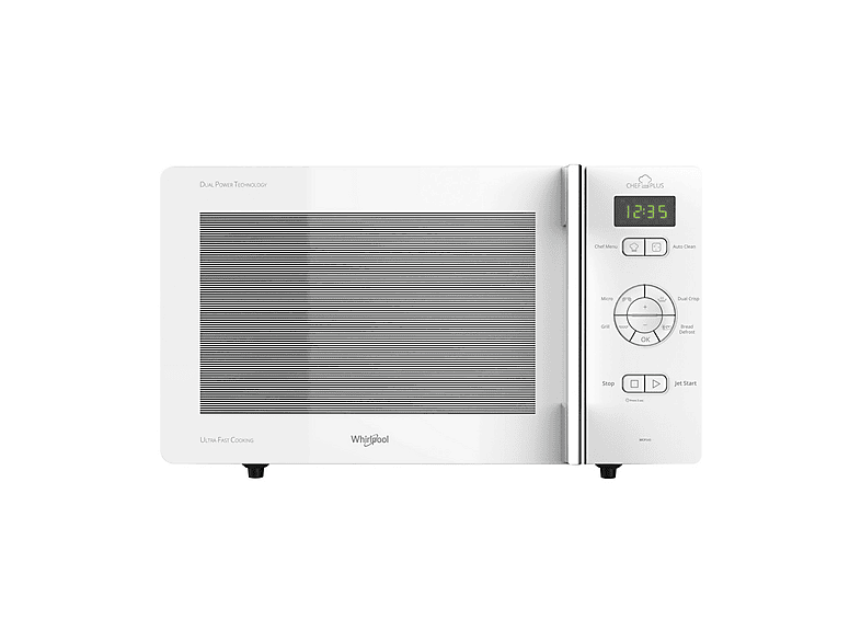 Microondas libre instalación - Whirlpool MCP 345 WH, 800 W, 6 potencia, 25 l, Blanco