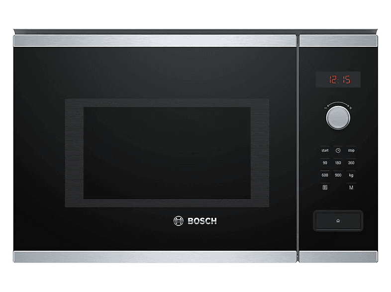 Microondas integrable - Bosch Bosch Serie 4 BFL553MS0 microondas Integrado Microondas combinado 25 L 900 W Negro, Acero inoxidable, 1450 W, 4 potencia