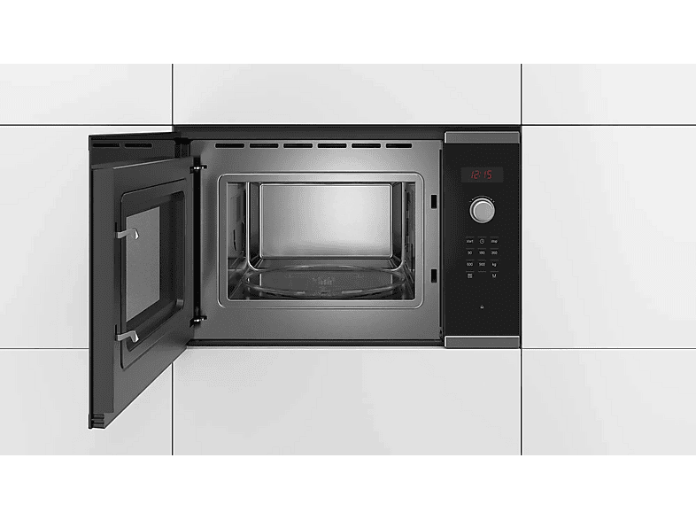 Microondas integrable - Bosch Bosch Serie 4 BFL553MS0 microondas Integrado Microondas combinado 25 L 900 W Negro, Acero inoxidable, 1450 W, 4 potencia
