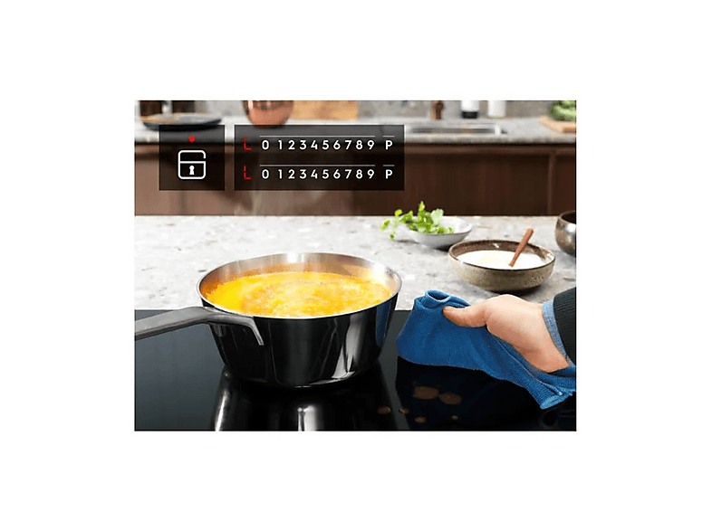 Placa de inducción - Electrolux 25251314, 2 zonas, 290 mm, Negro