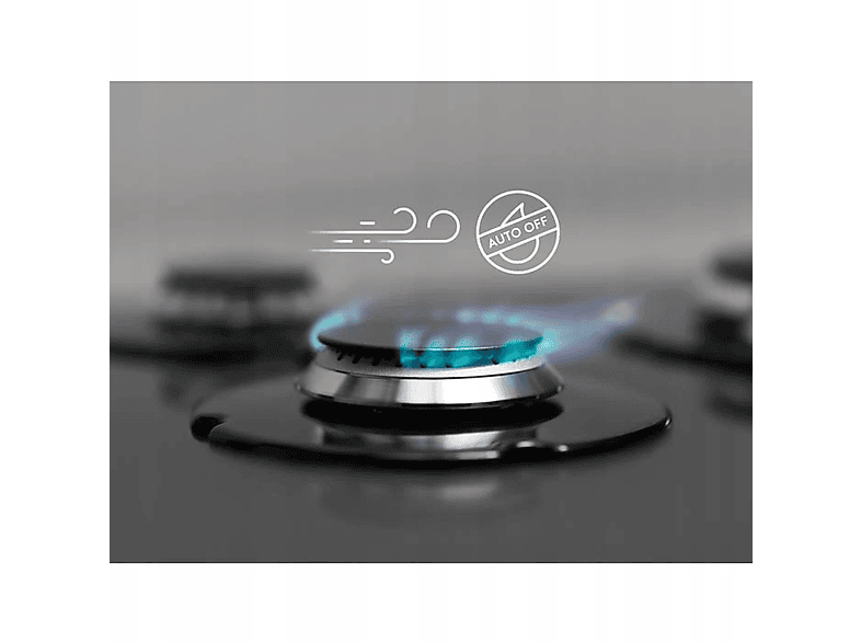 Placa de gas - Electrolux EGS6424K, 4 zonas, 595 mm, Inox