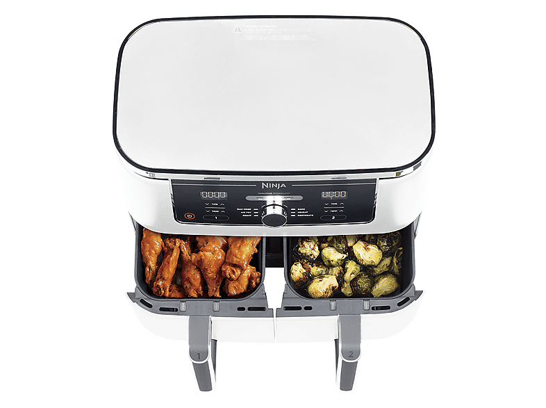 Freidora de aire - Ninja AF400EUWH, 2470 W, 4,75 l, Blanco