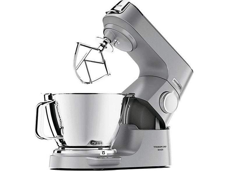 Robot amasador - Kenwood KVC85.124SI, 1200 W, 5 l, Gris