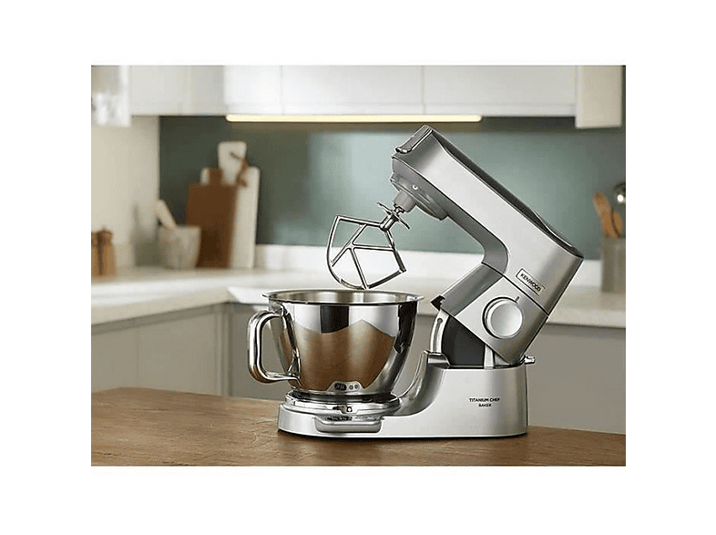 Robot amasador - Kenwood KVC85.124SI, 1200 W, 5 l, Gris