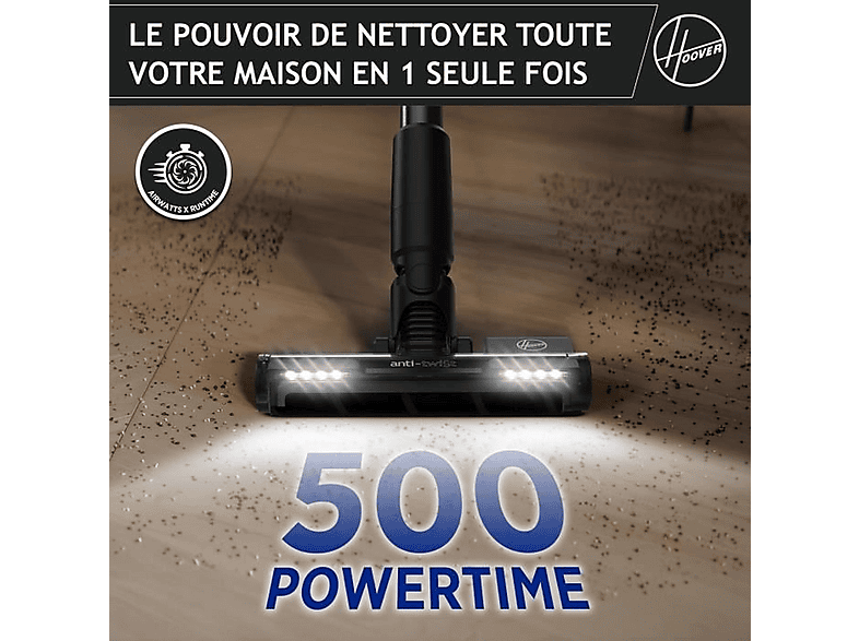Aspirador escoba - Hoover 39401036, 165 W, Potencia de succión 165 AirWatt, Depósito 1 l, Autonomía 40 min, Azul