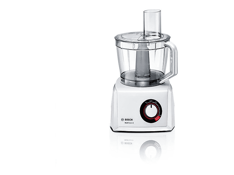 Robot de cocina - Bosch MC812W620, 1,100 W, Translúcido, Blanco