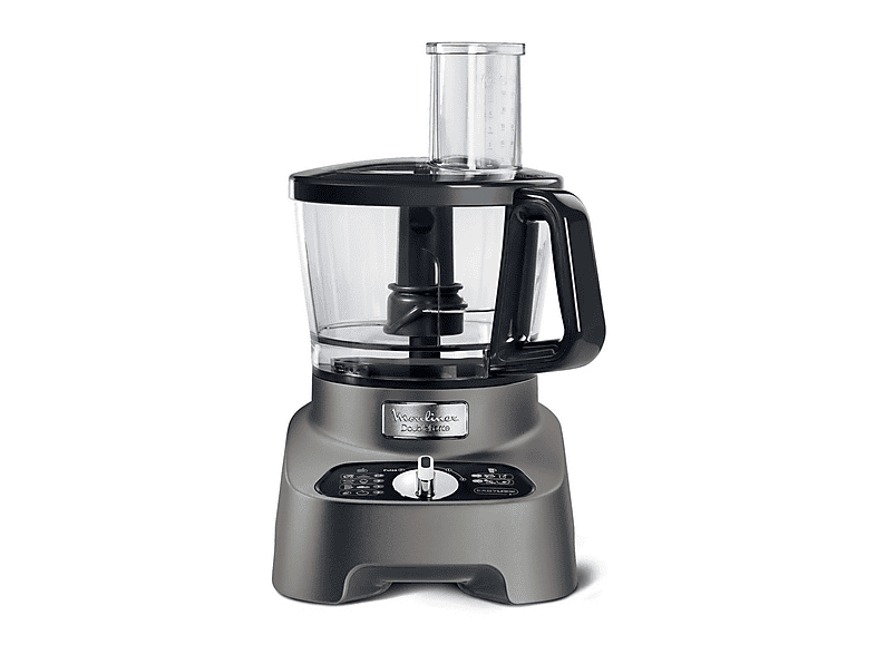 Robot de cocina - Moulinex FP825E10, 1000 W, 3 l, Negro, Gris