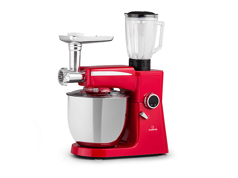 Robot de cocina - Klarstein TKC5-RenataRed, 2000 W, 10 l, Inox