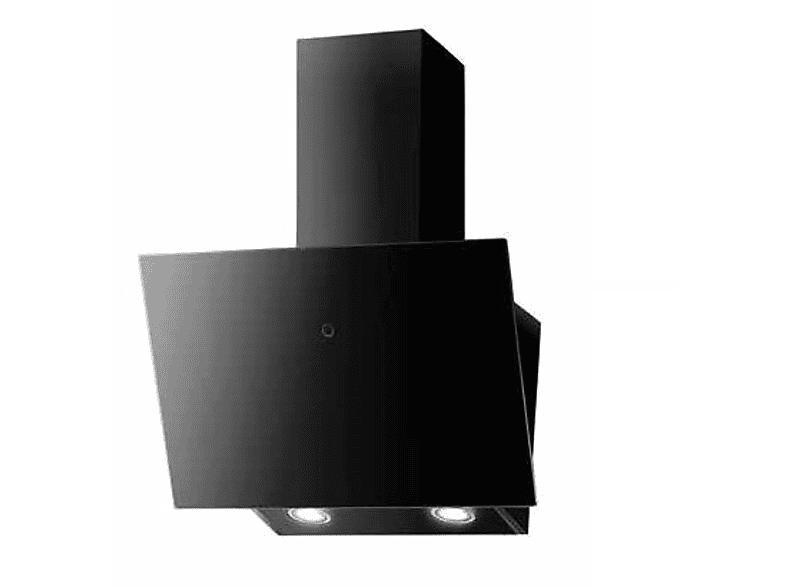 Campana decorativa - Mepamsa Cuadro 90, 3 Velocidades, 580 m³/h, Aspiración perimetral, 90 cm, Cristal Negro