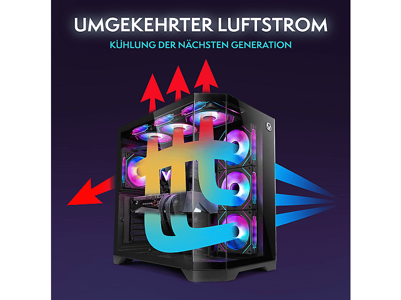 PC Gaming - Vibox X-177, Intel Core i9-14900KF, 32 GB RAM, 1 TB SSD, GeForce RTX™ 5070, Windows 11 Home, Negro