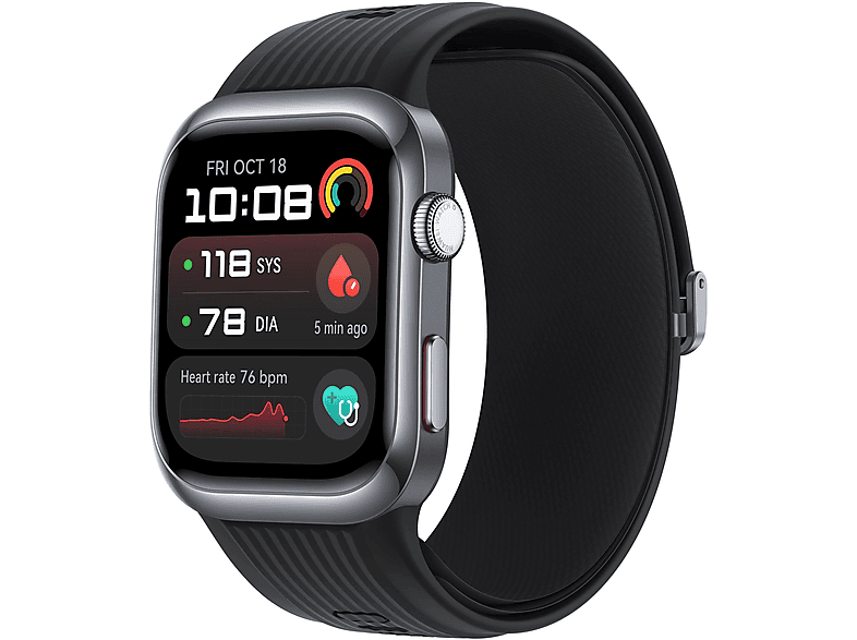 Smartwatch - Huawei WATCH D2 BLACK, 26.5 mm, Aluminio, Negro