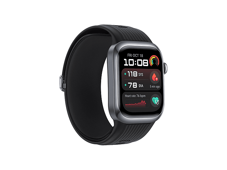 Smartwatch - Huawei WATCH D2 BLACK, 26.5 mm, Aluminio, Negro