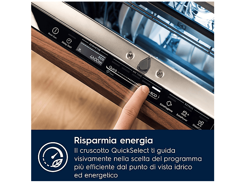 Lavavajillas integrable 45 cm - Electrolux EEG62310L, 9 servicios, 8 programas, 44,6 cm, No aplicable