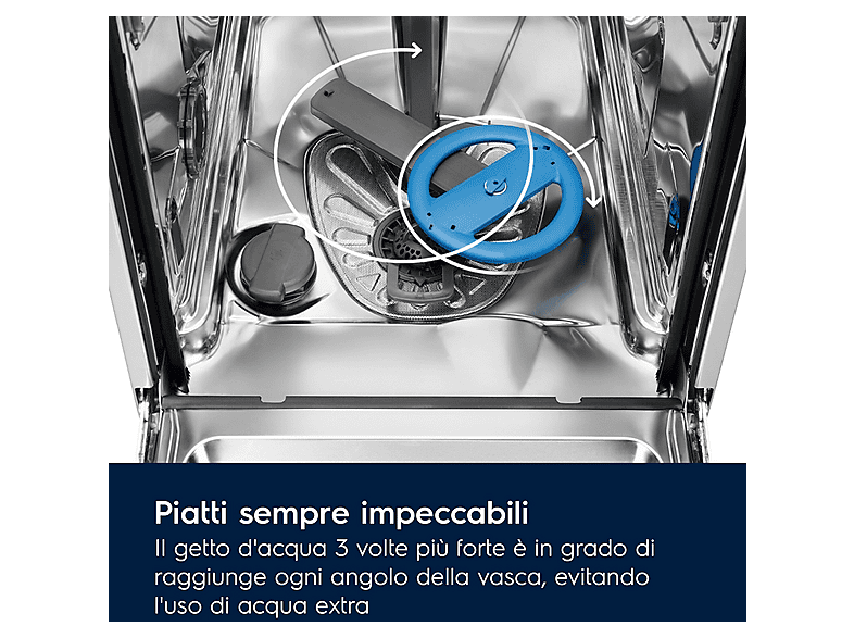 Lavavajillas integrable 45 cm - Electrolux EEG62310L, 9 servicios, 8 programas, 44,6 cm, No aplicable