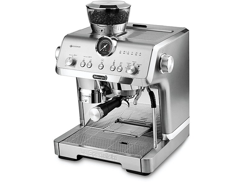 Cafetera espresso - Delonghi EC9555.M SPECIALISTA OPERA, 19 bar, 1550 W, 2 tazas, Acero